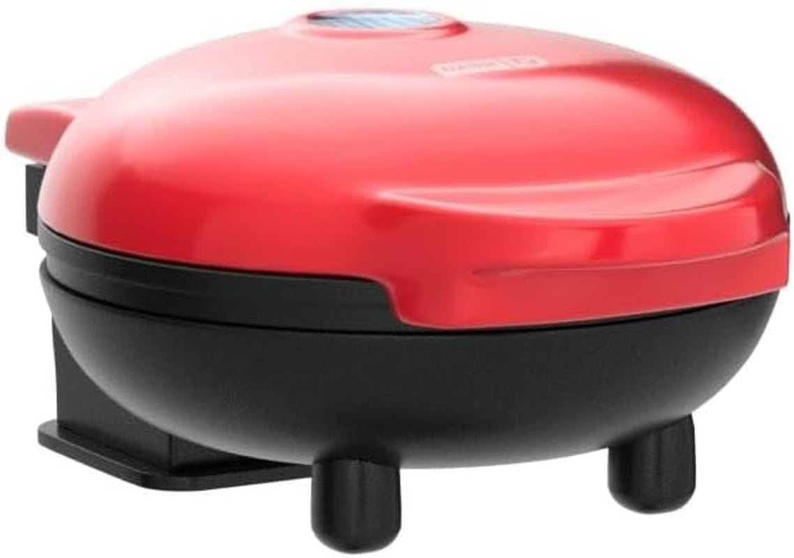 DASH Mini Maker Waffle Maker + Griddle, 2-Pack Griddle + Waffle Iron - Red