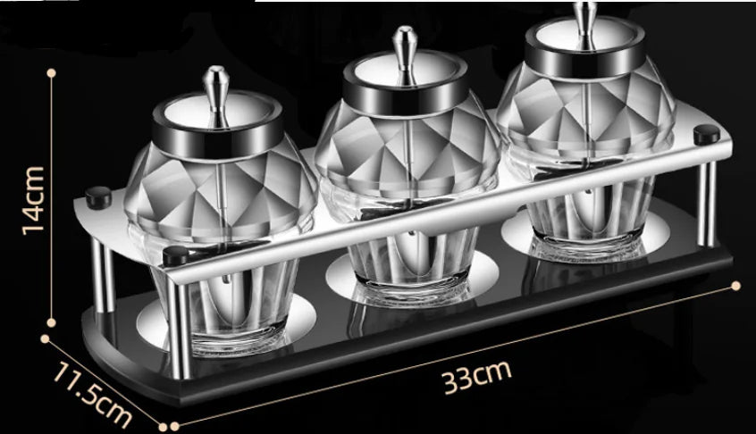 Kitchen Utensils Seasoning Jar with Spoon Cover