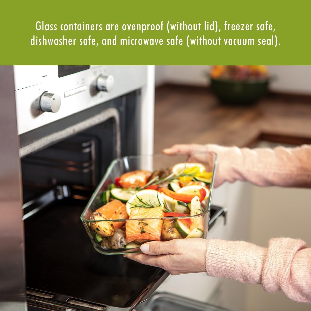 ZWILLING Fresh & save Glass Large Airtight Food Storage Container, Meal Prep Container, Food Saver