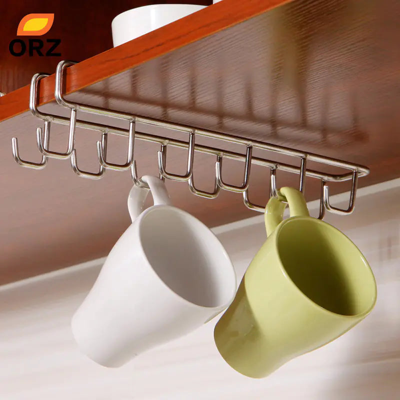 Stainless Steel Hooks for Kitchen Cup Storage