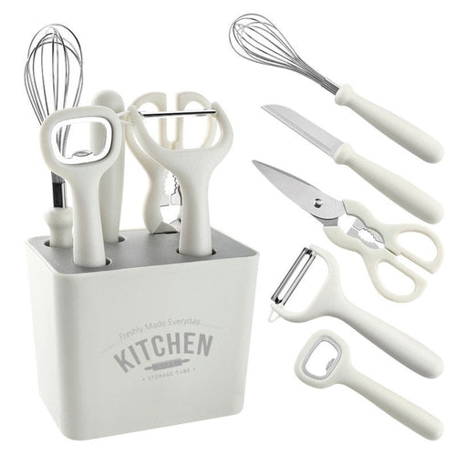 Kitchen Gadget Set - Peeler, Whisk, Opener, Scissors, Knife ||