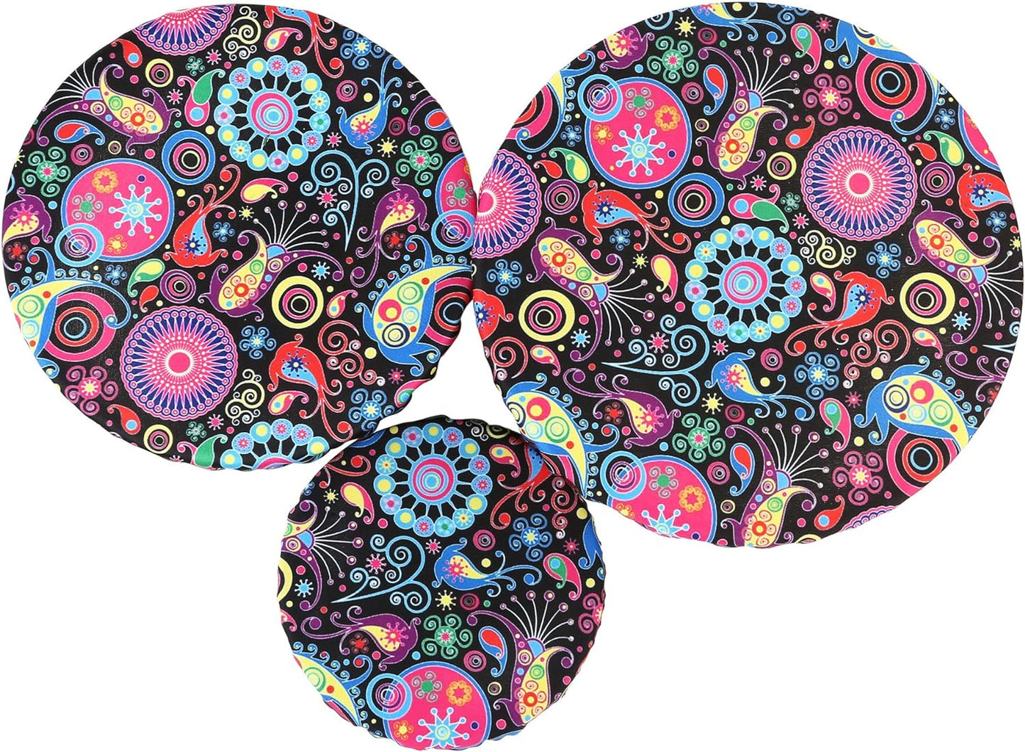 Wegreeco Elastic Reusable Bowl Covers for Bread Proofing, Fabric Cloth Sourdough Bowl Covers for Proofing - Set of 3, Bloom