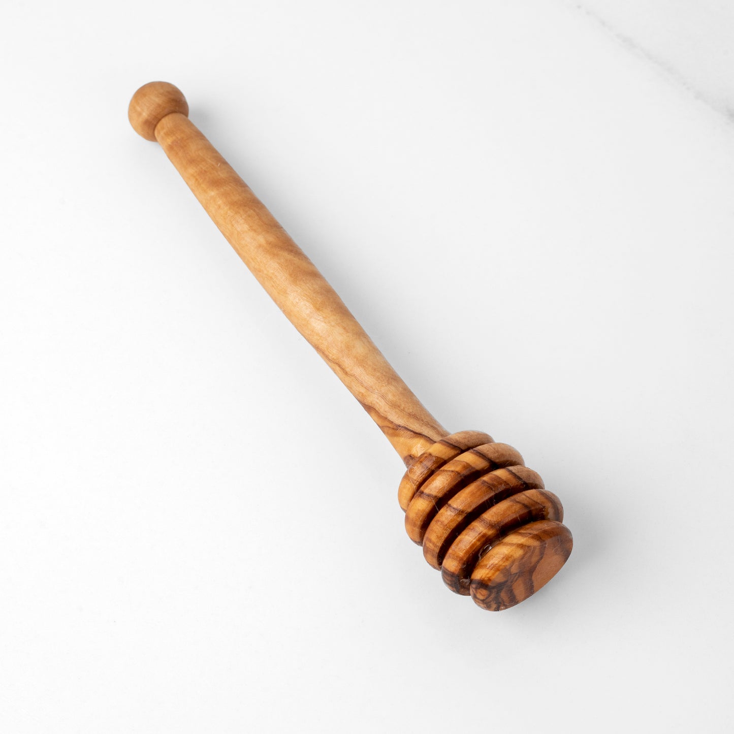 Handmade Olive Wood Honey Dipper – Simple & Natural