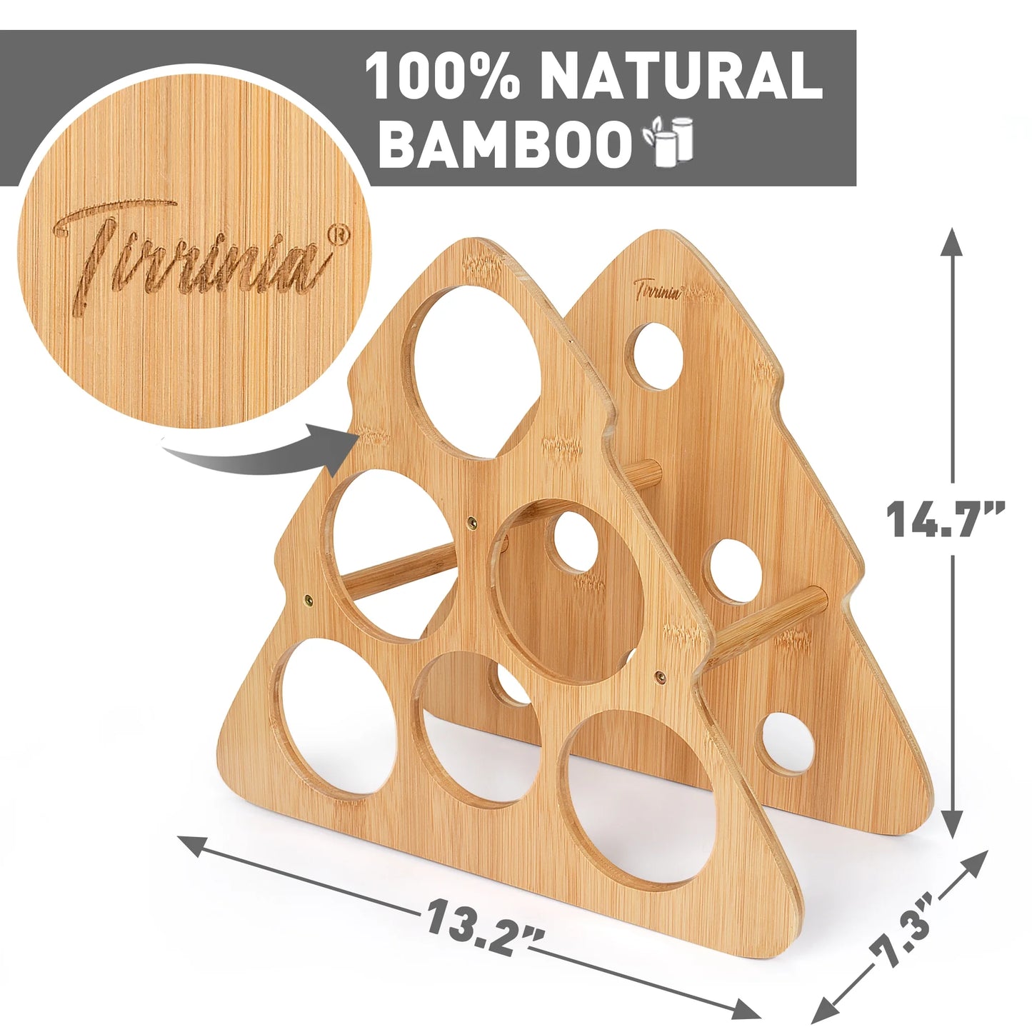Wine Rack,6 Bottle Wine Rack for Dining Tables, Wine Holder for Furniture Decoration