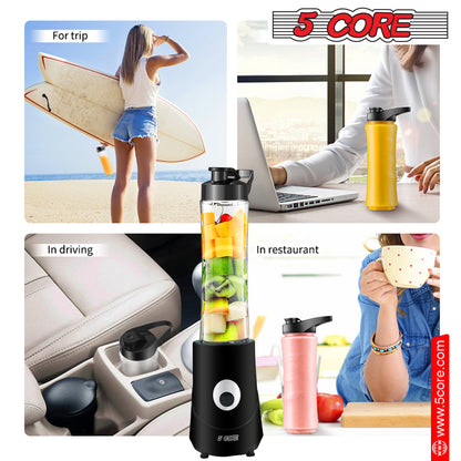 5Core Portable Personal Blender for Kitchen 20Oz Capacity 160W