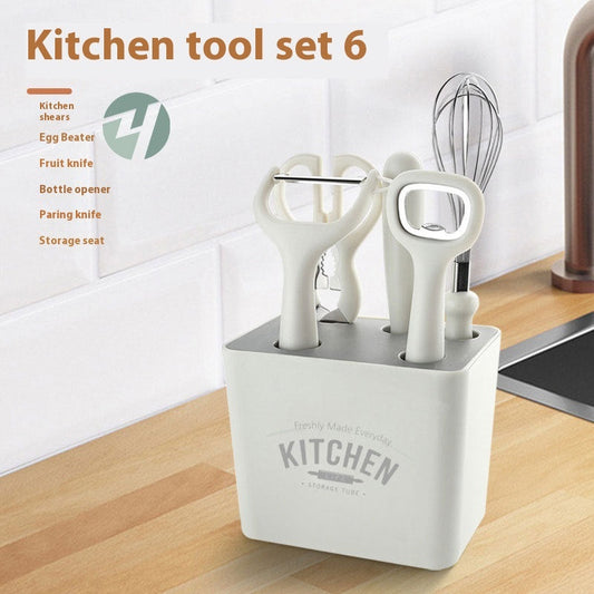Kitchen Gadget Set - Peeler, Whisk, Opener, Scissors, Knife ||