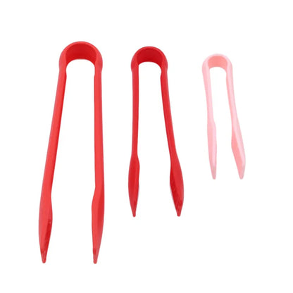 3pcs PP Silicone Food Tong Kitchen Tongs Non-slip Cooking Clip Clamp BBQ Salad Tools Grill Kitchen Accessories