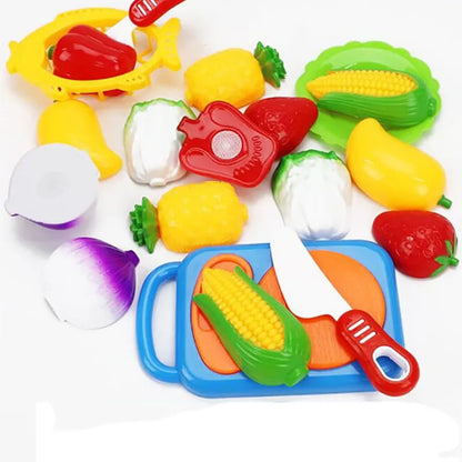 Cutting Fruits Vegetables Pretend Play kids Kitchen Toys Children Play House Toy Pretend Playset Kids Educational Toys