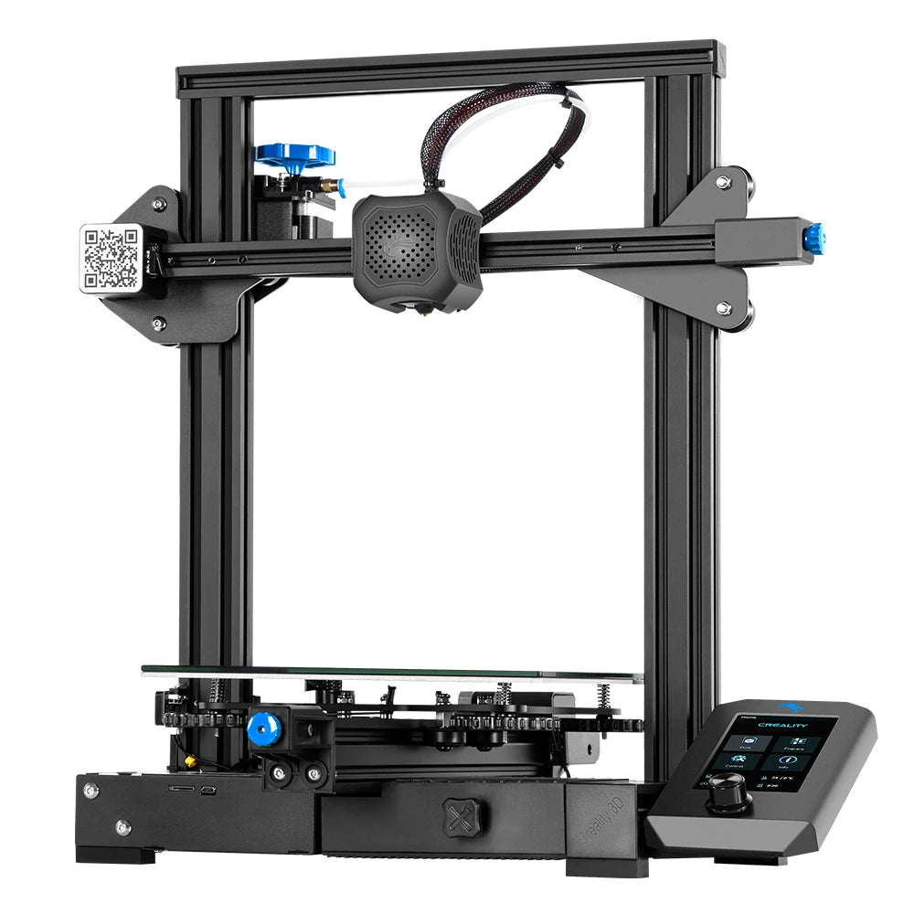 Creality 3D Printer Kits Ender-3 V2 3d Printers With Slilent Mianboard TMC2208 UI&4.3Inch Color Lcd Carborundum Glass Bed