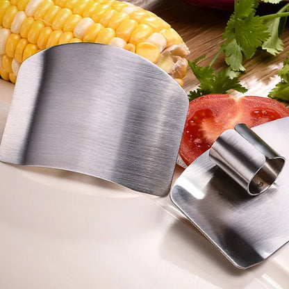 New 1/2 Fingers Guard Protect Stainless Steel Hand Protector Vegetable Cutting Knife Cut Finger Protection Kitchen Gadgets Tools