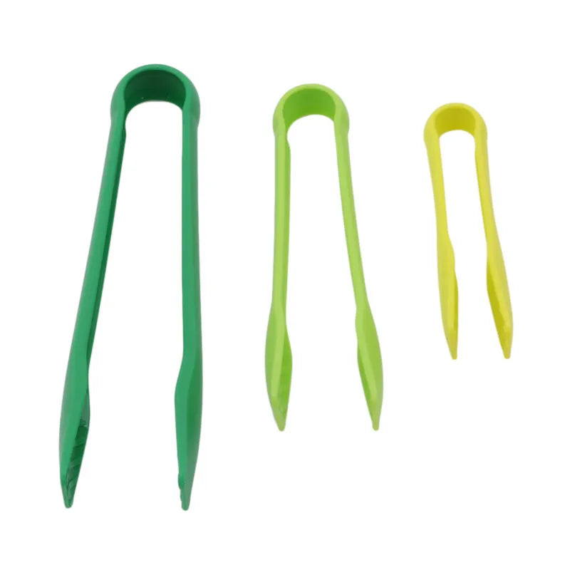 3pcs PP Silicone Food Tong Kitchen Tongs Non-slip Cooking Clip Clamp BBQ Salad Tools Grill Kitchen Accessories