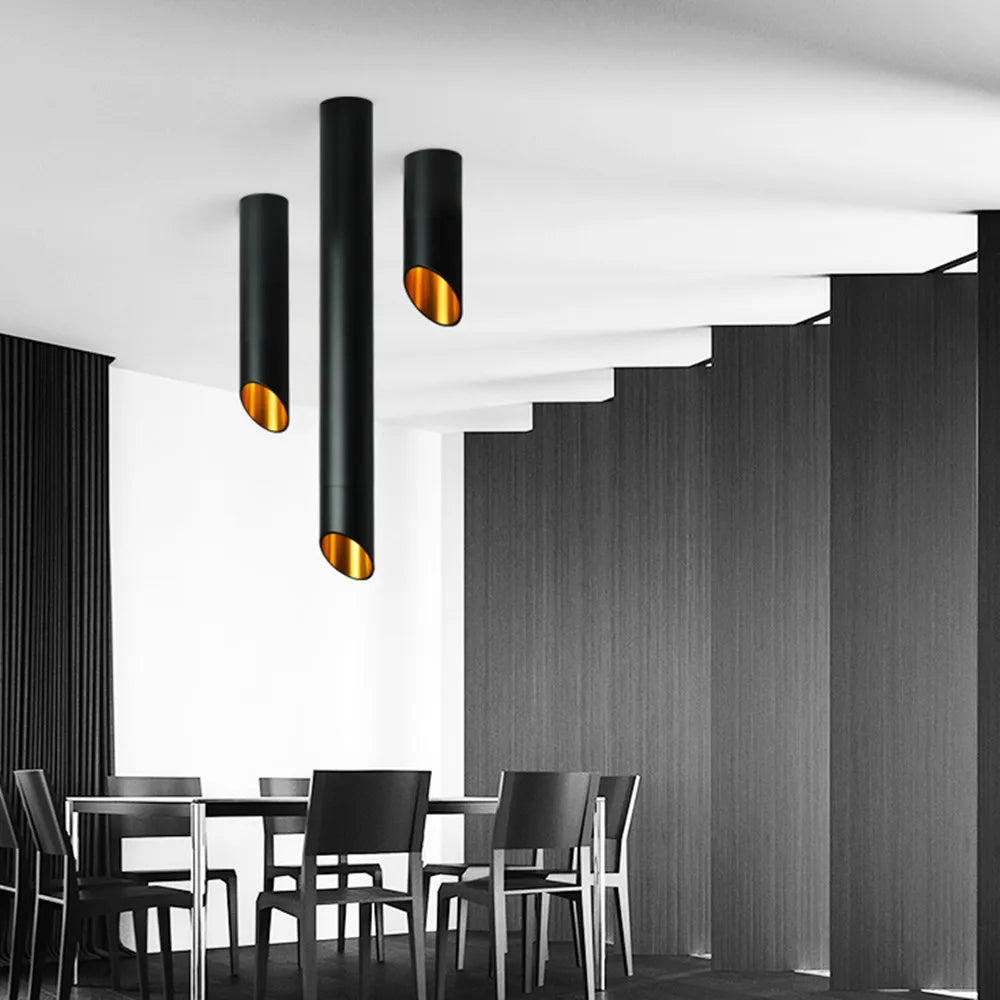 Luz LED empotrable de techo montada en superficie, lámparas de cable de 7W, lámpara de tubo de mesa para empresa de cocina, lámpara de tubo para comedor, Bar, mostrador, tienda 