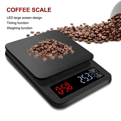 Stainless Steel Electronic Coffee Scale for Kitchen