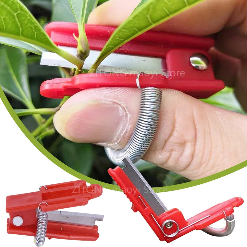 Multifunction Thumb Knife Garden Pruner Fruit Picking Device Safe Fruit Blade Tool Cutting Blade Rings Finger Protector Catcher