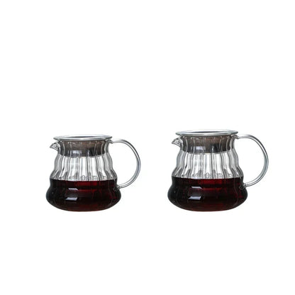 Cafeteira Coffee Pot Striped Filter Coffee Maker Hand Brew  Striped  Maker,Sharing Pot, Kettle Jug