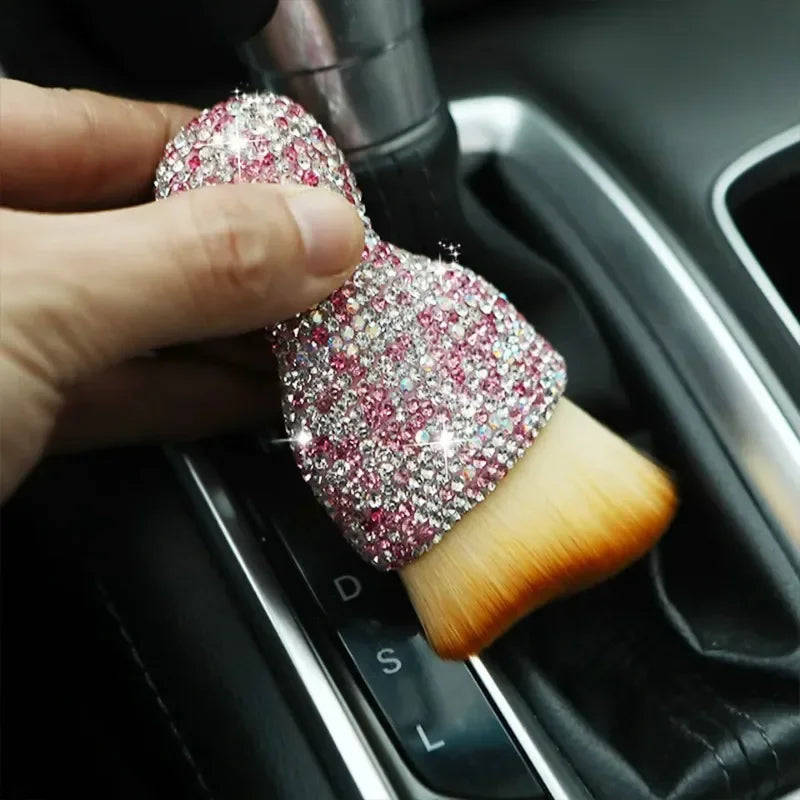 Car Interior Cleaning Brush Auto Detail Brush Bling Soft Bristles Multifunctional Auto Interior Detailing Brush Leather Computer