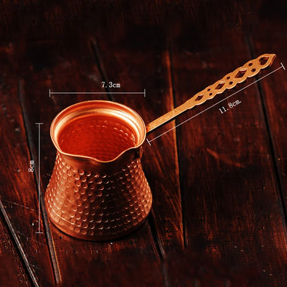 Coffee Wooden Handle Turk Turkish Coffee Pot 320Ml Coffee Turk Turkish Copper Coffee Maker for Turk Cezve Cafeteria