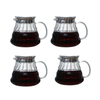 Cafeteira Coffee Pot Striped Filter Coffee Maker Hand Brew  Striped  Maker,Sharing Pot, Kettle Jug