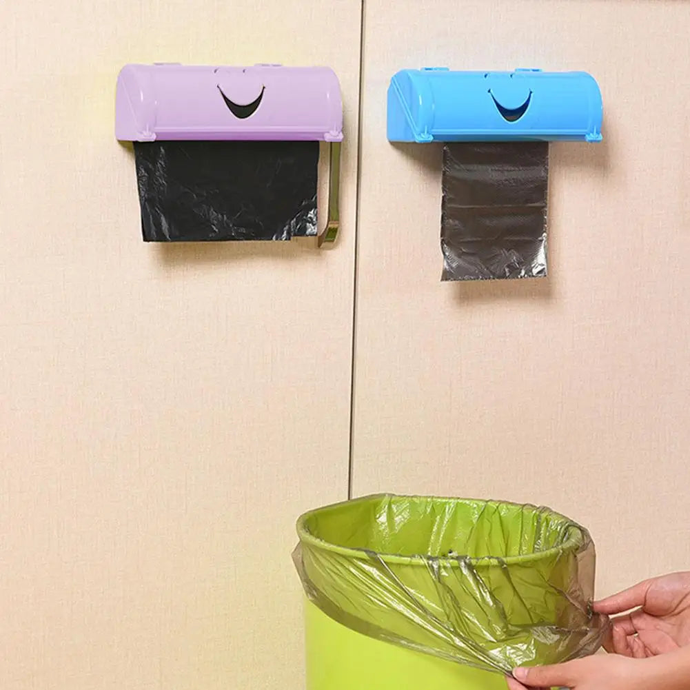 Wall-mounted Plastic Bag Storage Box Garbage Bag Storage Box Kitchen Bathroom Organizers Case