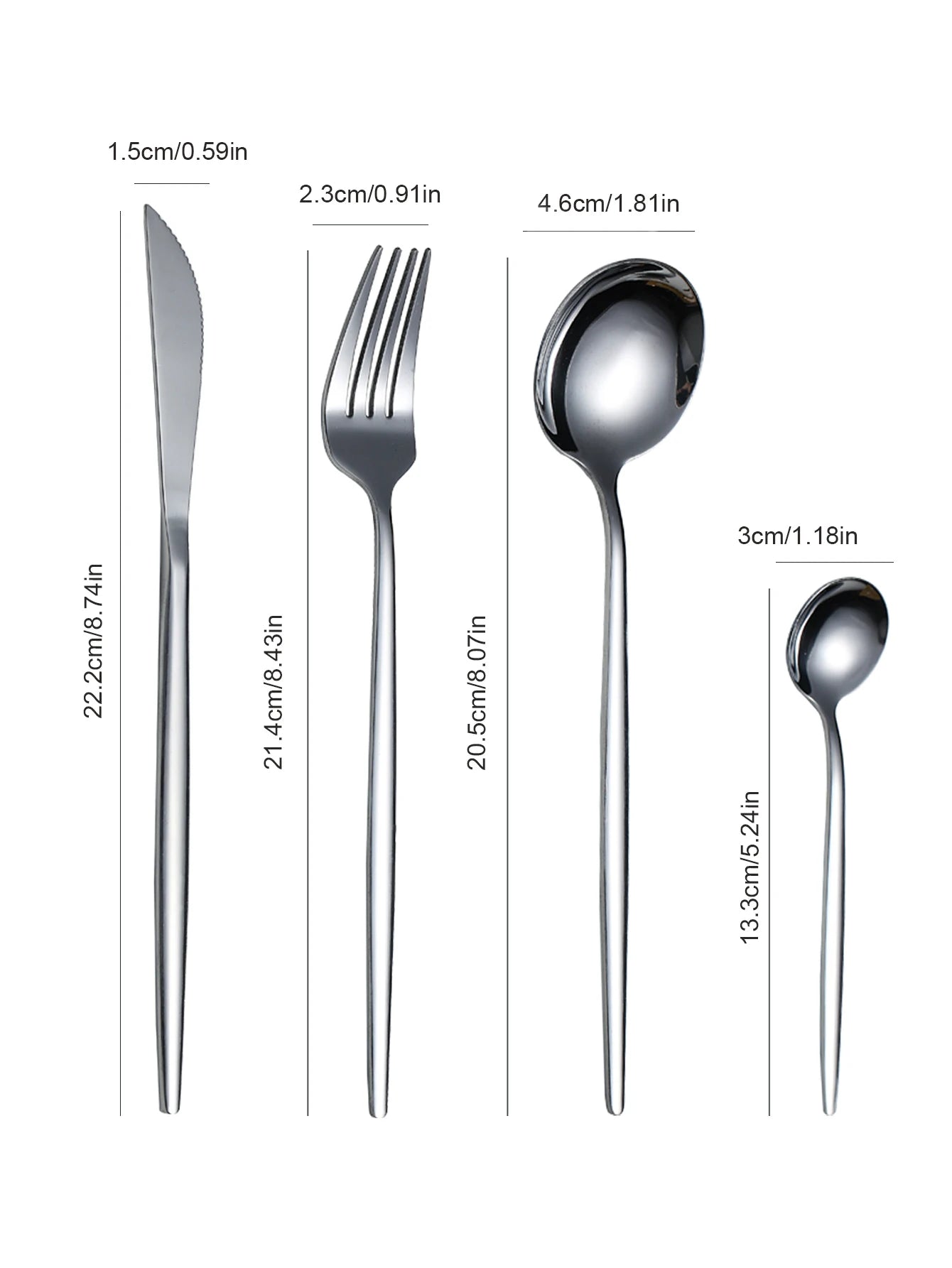 16PCS cutlery set stainless steel tableware knife and fork spoon teaspoon tableware package quality gold cutlery sets