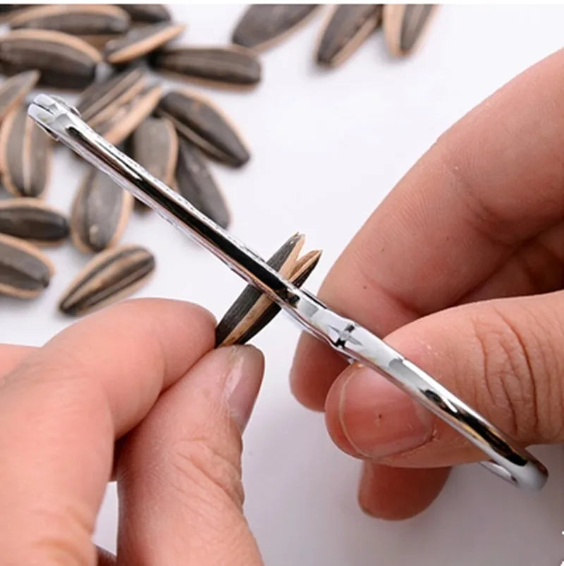 Multifunction Stainless Steel Sunflower Melon Seed Plier Nut Cracker Creative Home Tool Kitchen Gadget Accessories