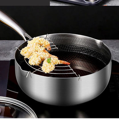 Thickened Milk Pot 316 Stainless Steel Honeycomb Non-stick Cooking and Frying Household Multi-functional Food Pot Small Saucepan