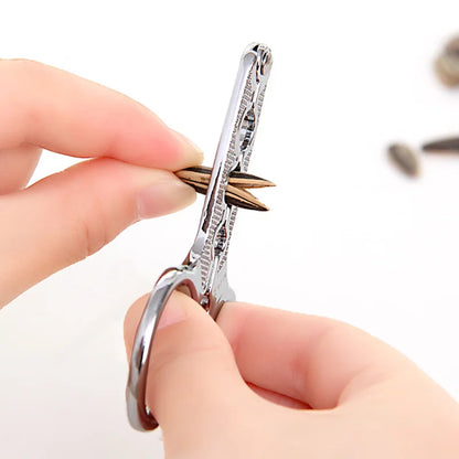 Multifunction Stainless Steel Sunflower Melon Seed Plier Nut Cracker Creative Home Tool Kitchen Gadget Accessories