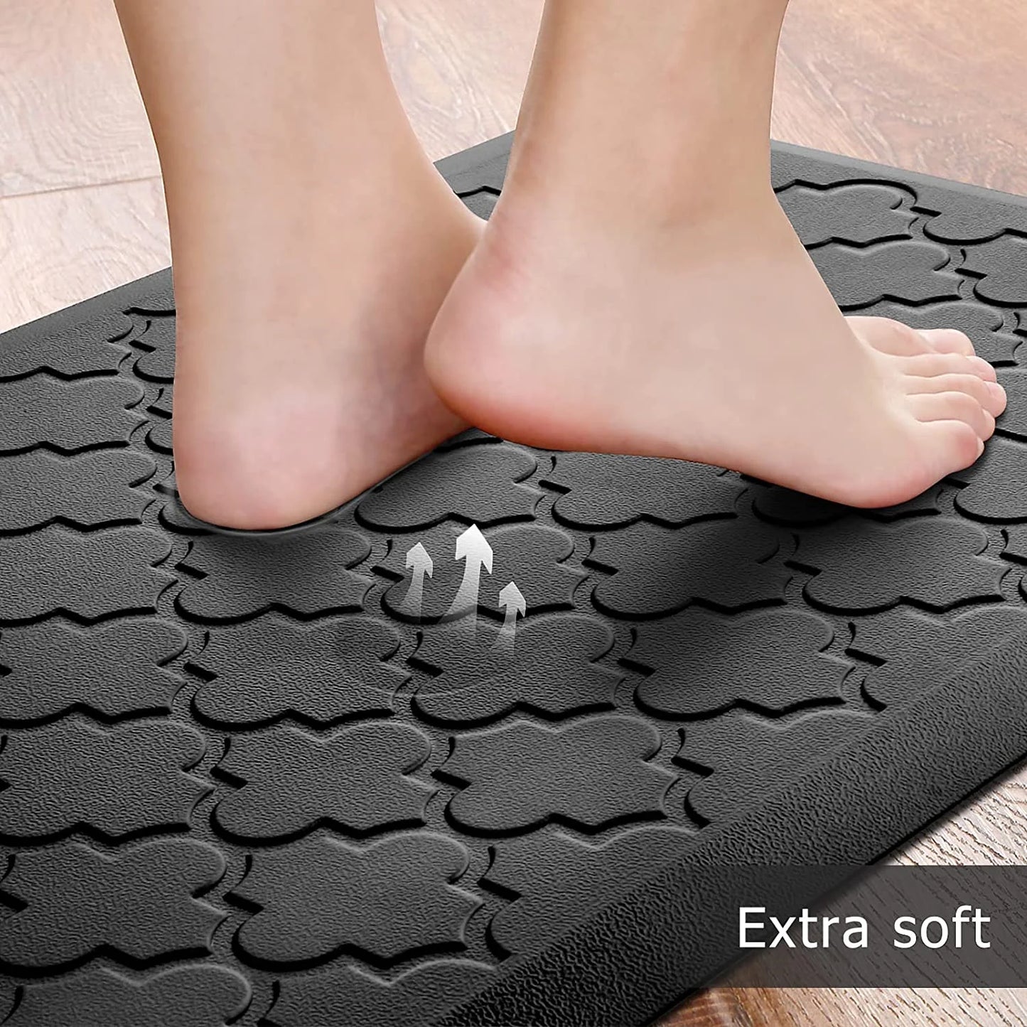 Kitchen Mat Cushioned Anti-Fatigue Floor Mat Waterproof Non-Skid Kitchen Mats Comfort Foam Kitchen Rugs Standing Mat for Floor