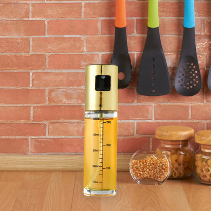 New BBQ Cooking Kitchen Oil Bottle with Scale Glass Oil Vinegar Soy Sauce Spray Bottle Seasoning Condiment Dispenser