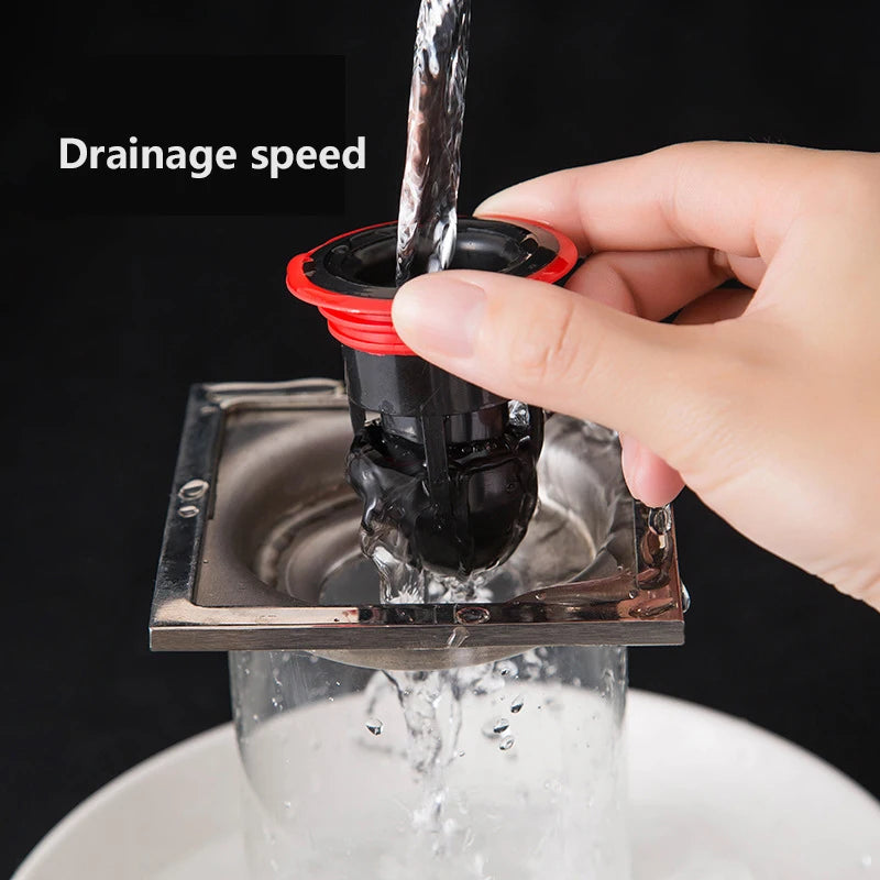 New Bath Shower Floor Strainer Cover Plug Trap Siphon Sink Kitchen Bathroom Water Drain Filter Insect Prevention Deodorant