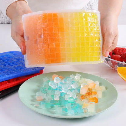 160-Grid Silicone Ice Cube Tray: Create Perfectly-Sized Ice Cubes with This Kitchen Essential!