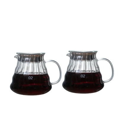 Cafeteira Coffee Pot Striped Filter Coffee Maker Hand Brew  Striped  Maker,Sharing Pot, Kettle Jug