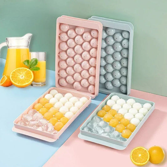 33 Ice Boll Hockey PP Mold Frozen Whiskey Ball Popsicle Ice Cube Tray Box Lollipop Making Gifts Kitchen Tools Accessories