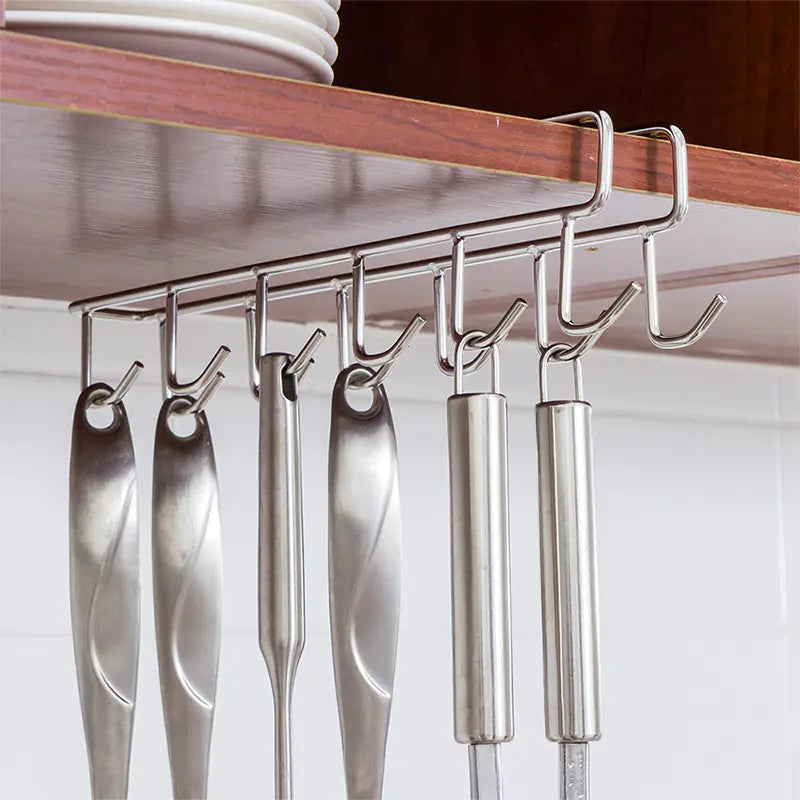 Stainless Steel Hooks for Kitchen Cup Storage