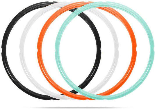 STYDDI 4 Pack 6Qt Silicone Sealing Ring for Instant Pot, Replacement Seal Gasket for Instant Pot 6 Quart Model, Fits Duo 6 Quart, Lux 6 Quart, Duo plus 6 Quart, Ultra 6 Quart, Nova 6 Quart
