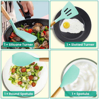 4 Colors Options -- Set Of 35Pcs Kitchen Cooking Utensils Set Spatula