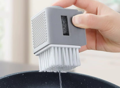 Automatic Liquid Dispenser Kitchen Pot Brush Cleaner