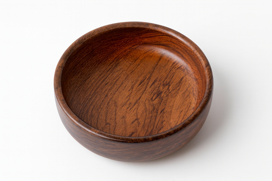 Handcrafted Round Wooden Bowl