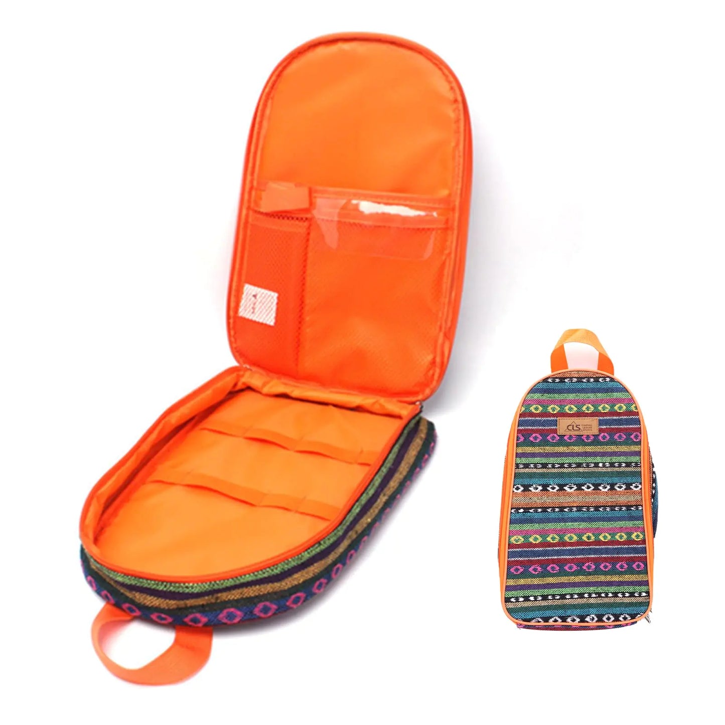 NatSumeBasics Travel Camping Cooking Utensils Organizer Bag Orange Portable Storage Pouch for BBQ Camp Cookware Kitchen Accessories Kit Bag (Only 1pc Orange Bag)