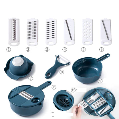 Upgraded Round Kitchen Vegetable Cutter - Multi-Functional