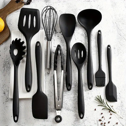 10pcs Heat Resistant Silicone Kitchen Utensil Set