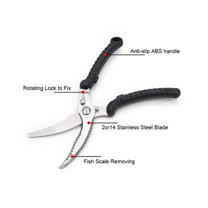 Heavy Duty Stainless Steel Multifunctional Kitchen Scissors