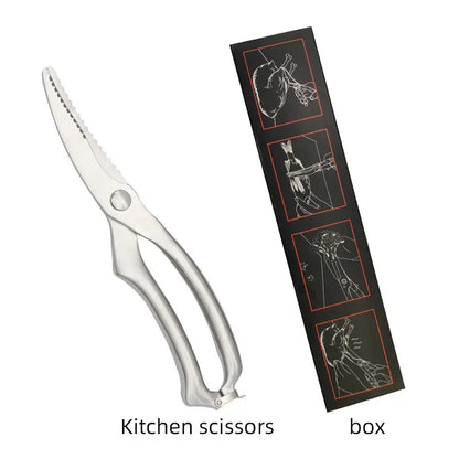 Heavy Duty Stainless Steel Kitchen Scissors (1pc)