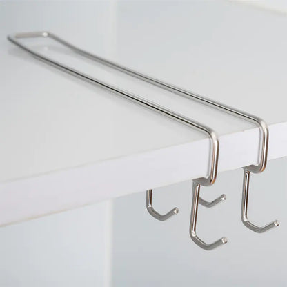 Stainless Steel Hooks for Kitchen Cup Storage